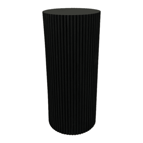 ripple Plinth, black ripple plinth, cake stand, pedestal stand for party
